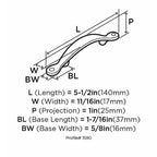 Amerock - BP1590G10 - Transitional Arch Cabinet Pull 3 In. Satin Nickel Silver 1 Pack