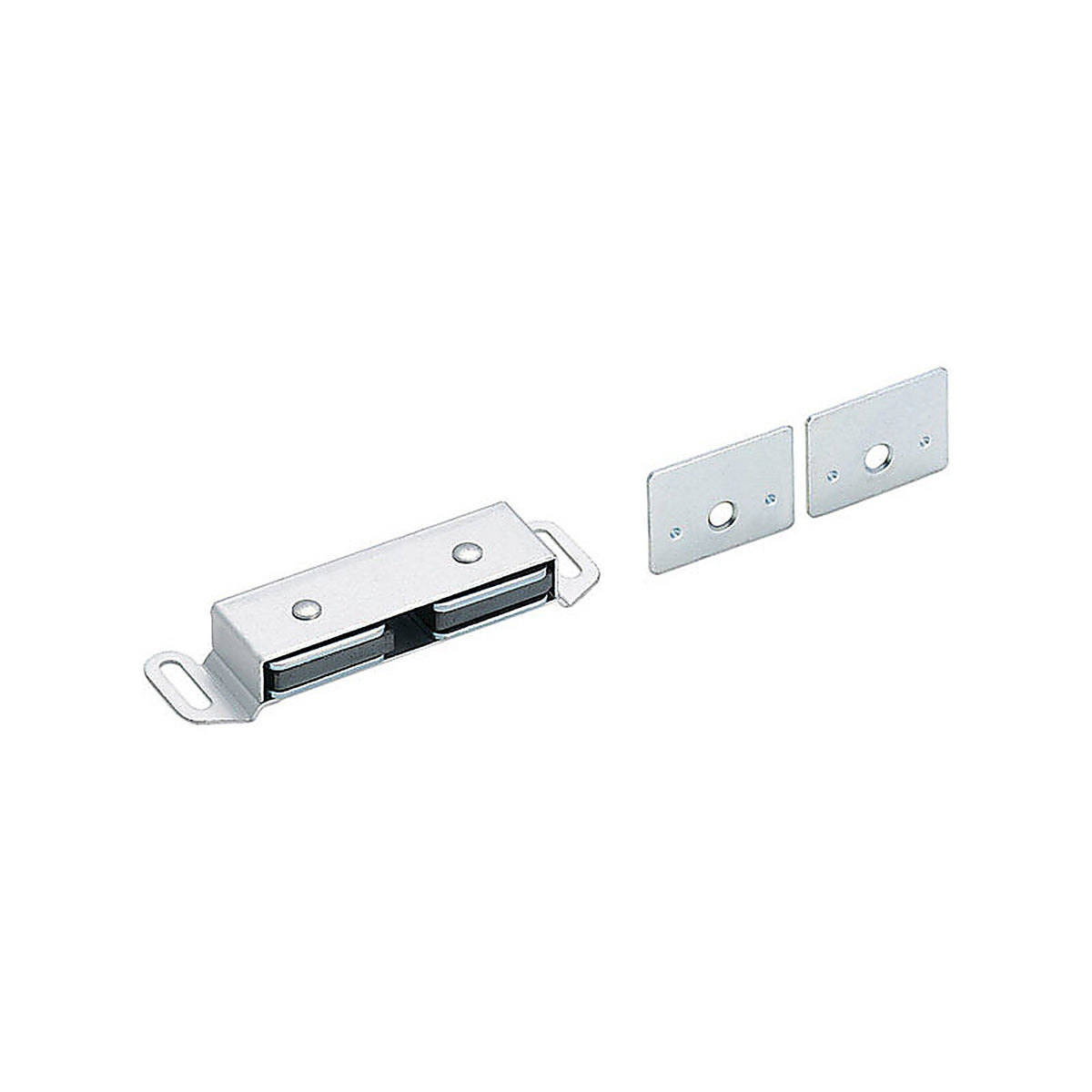 Amerock - BP33772AL - 1/2 In. H X 3.5 In. W X 1 In. D Aluminum Magnetic Catch