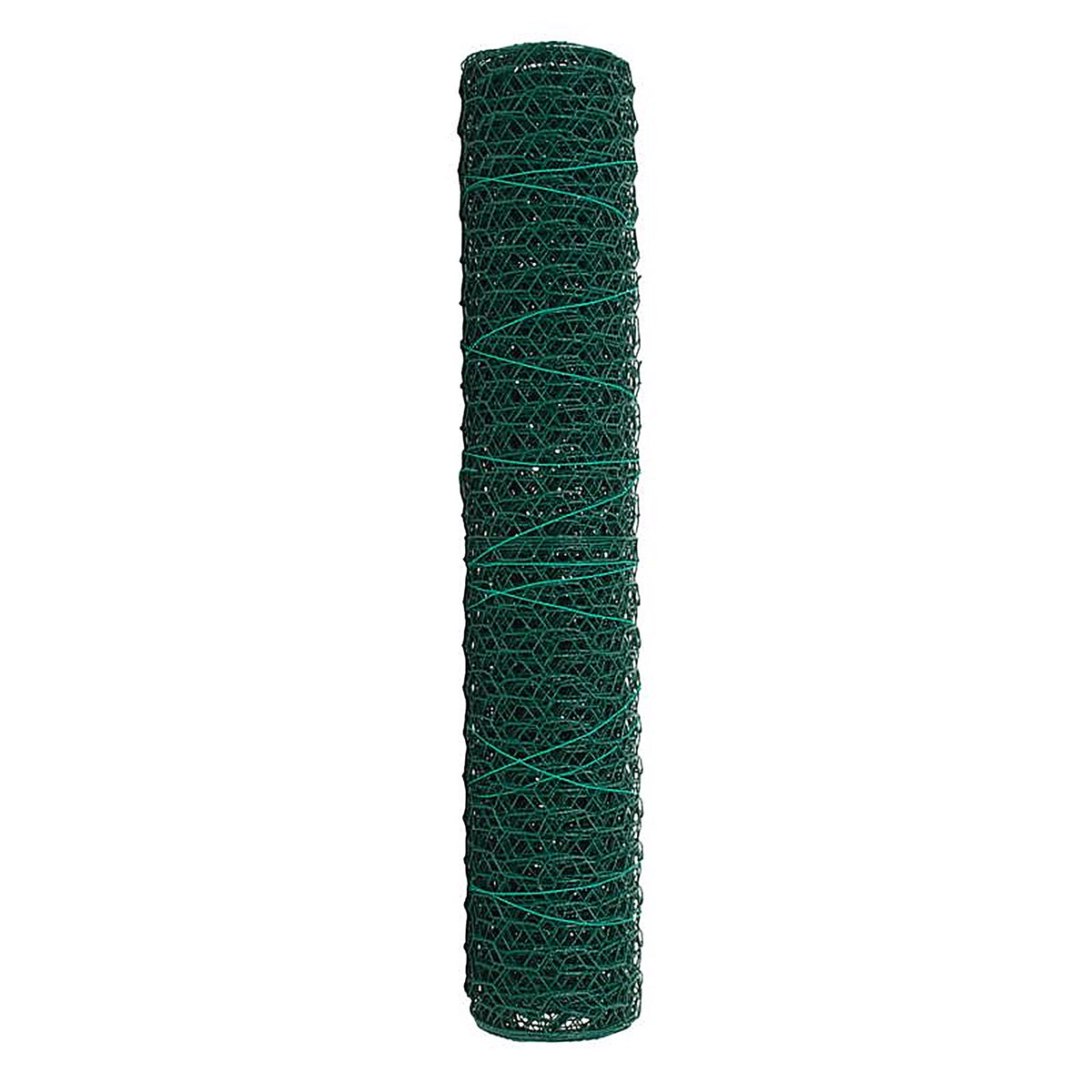Garden Zone 172425 24 in. H x 25 in. W x 25 ft. L Steel Poultry Netting Vinyl Coated
