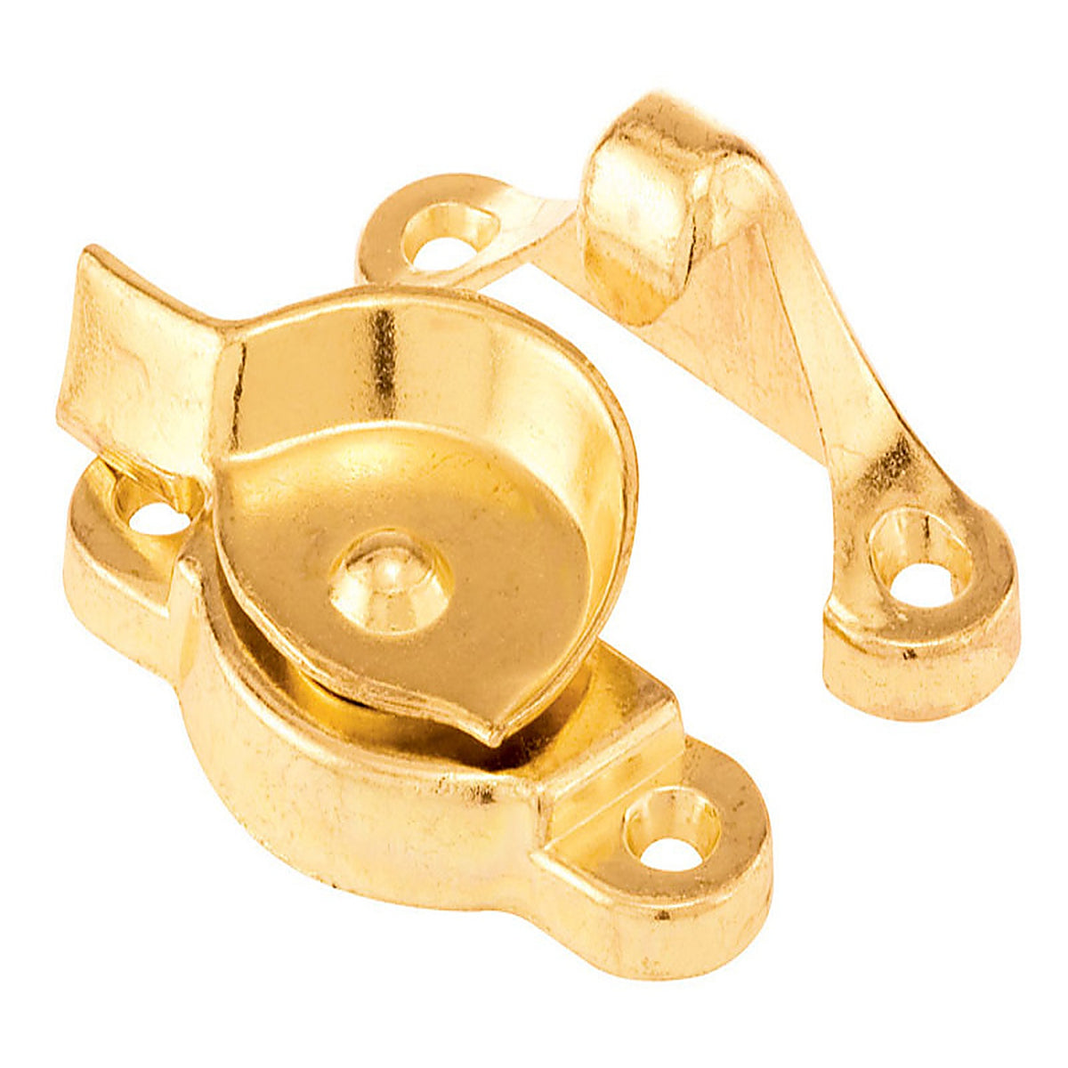 Prime-Line 171117 Brass-Plated Die-Cast Zinc Sash Lock 1/Pack