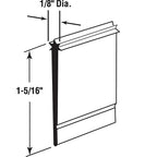 Prime-Line - M 6023 - 1-5/16 in. W Gray Frameless Shower Door Sweep