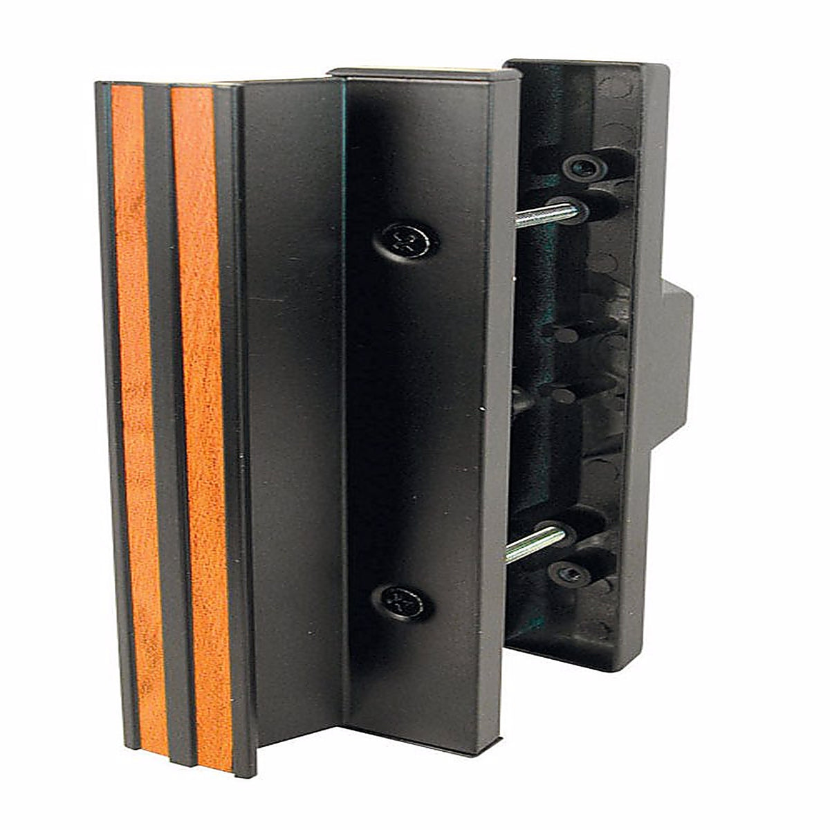 Prime-Line - C 1058 - Wood Tone Steel Outdoor Sliding Glass Door Lock Set