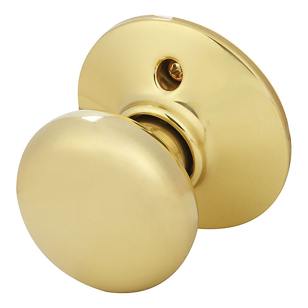 Schlage F170PLY605 Plymouth Bright Brass Dummy Knob Right or Left Handed