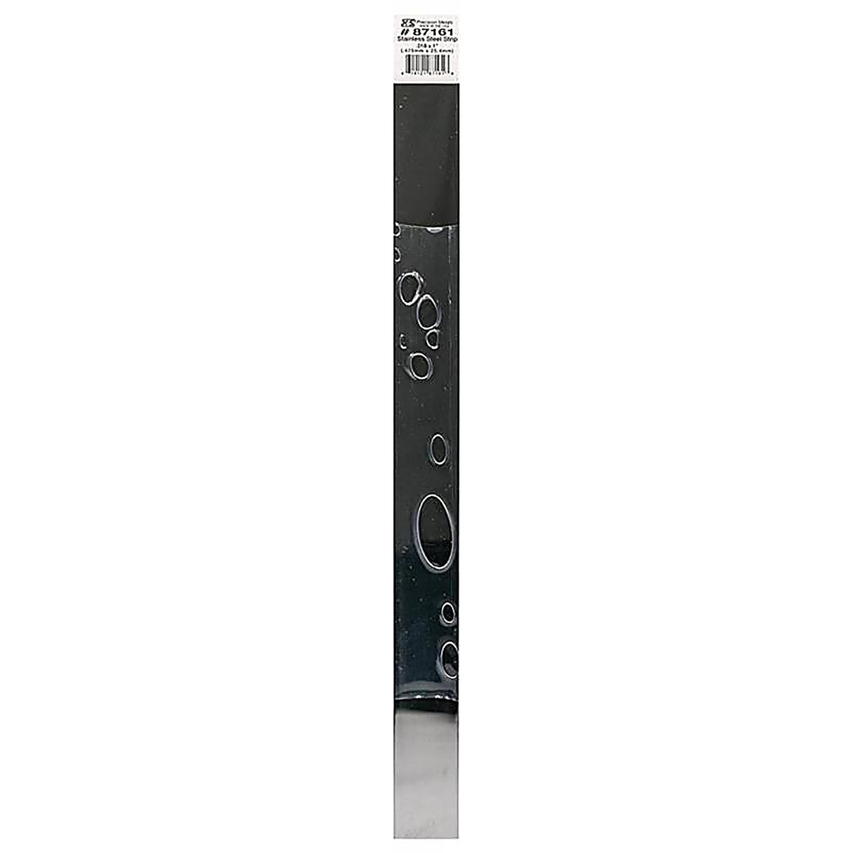 K&S 87161 0.018 in. x 1 in. W x 12 in. L Stainless Steel Strip
