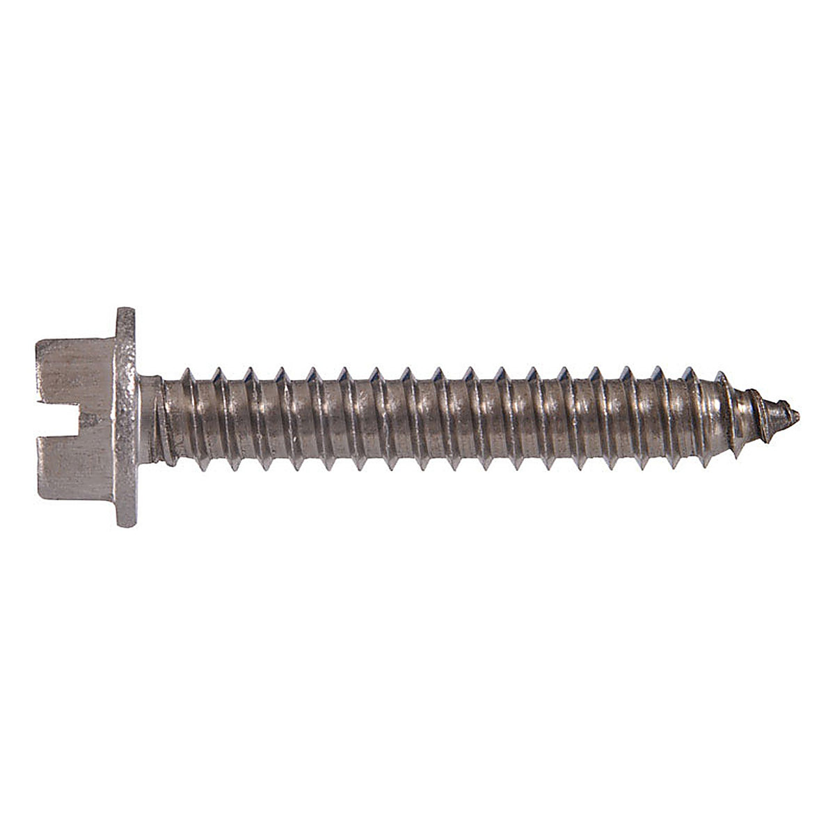 Hillman - 0823122 - No. 12 Ga. X 2 In. L Slotted HEX Head Sheet Metal Screws 100 Pack