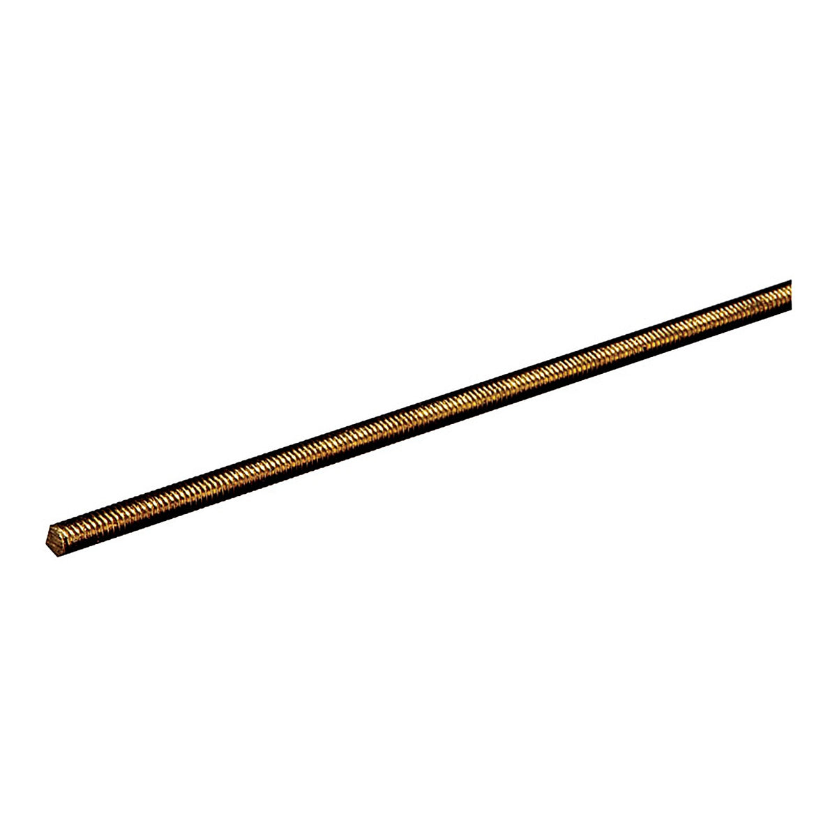 Steelworks - 11506 - 0.25 In. D X 12 In. L Threaded Brass Rod 1 Pack