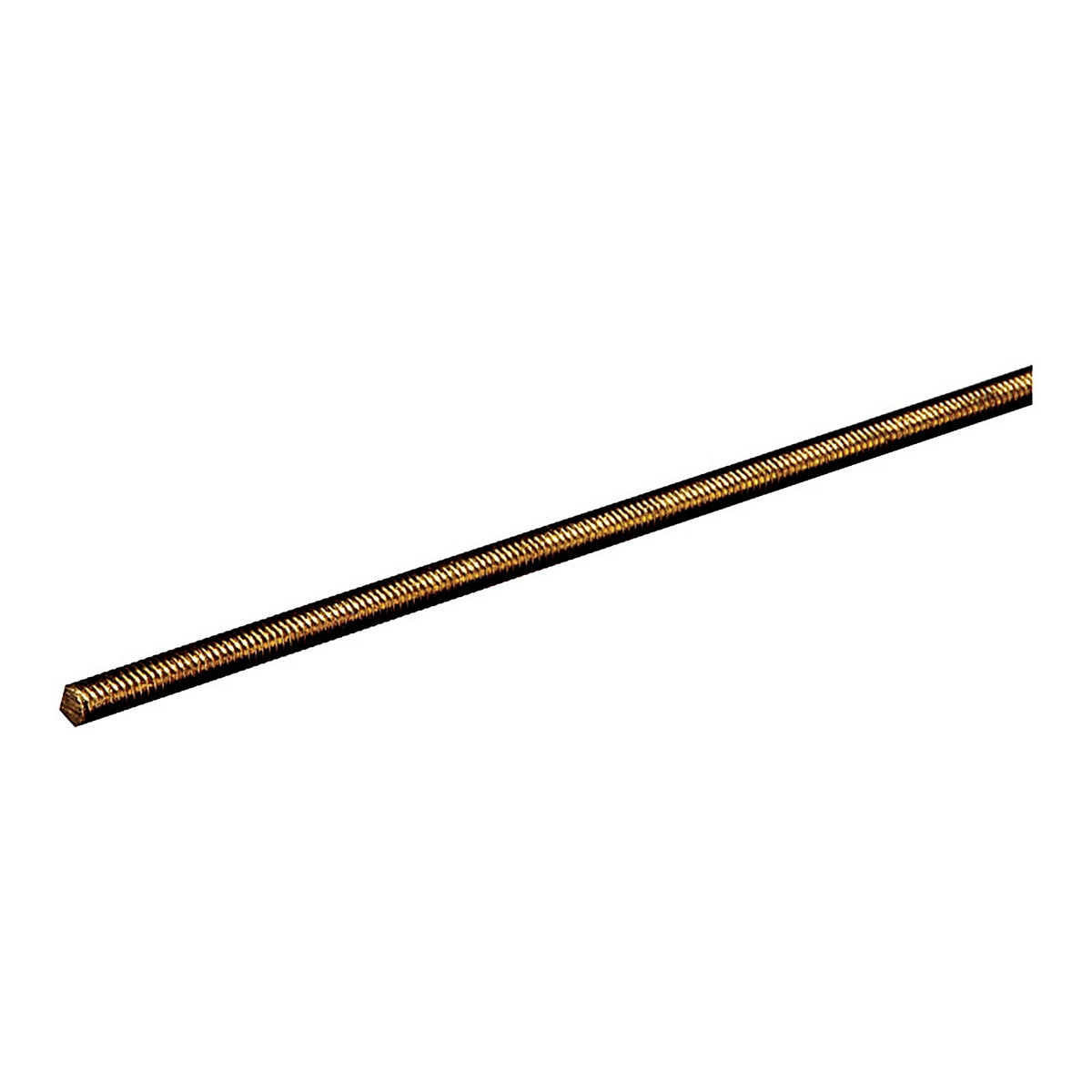 Steelworks - 11513 - 3/8 In. D X 12 In. L Threaded Brass Rod 1 Pack