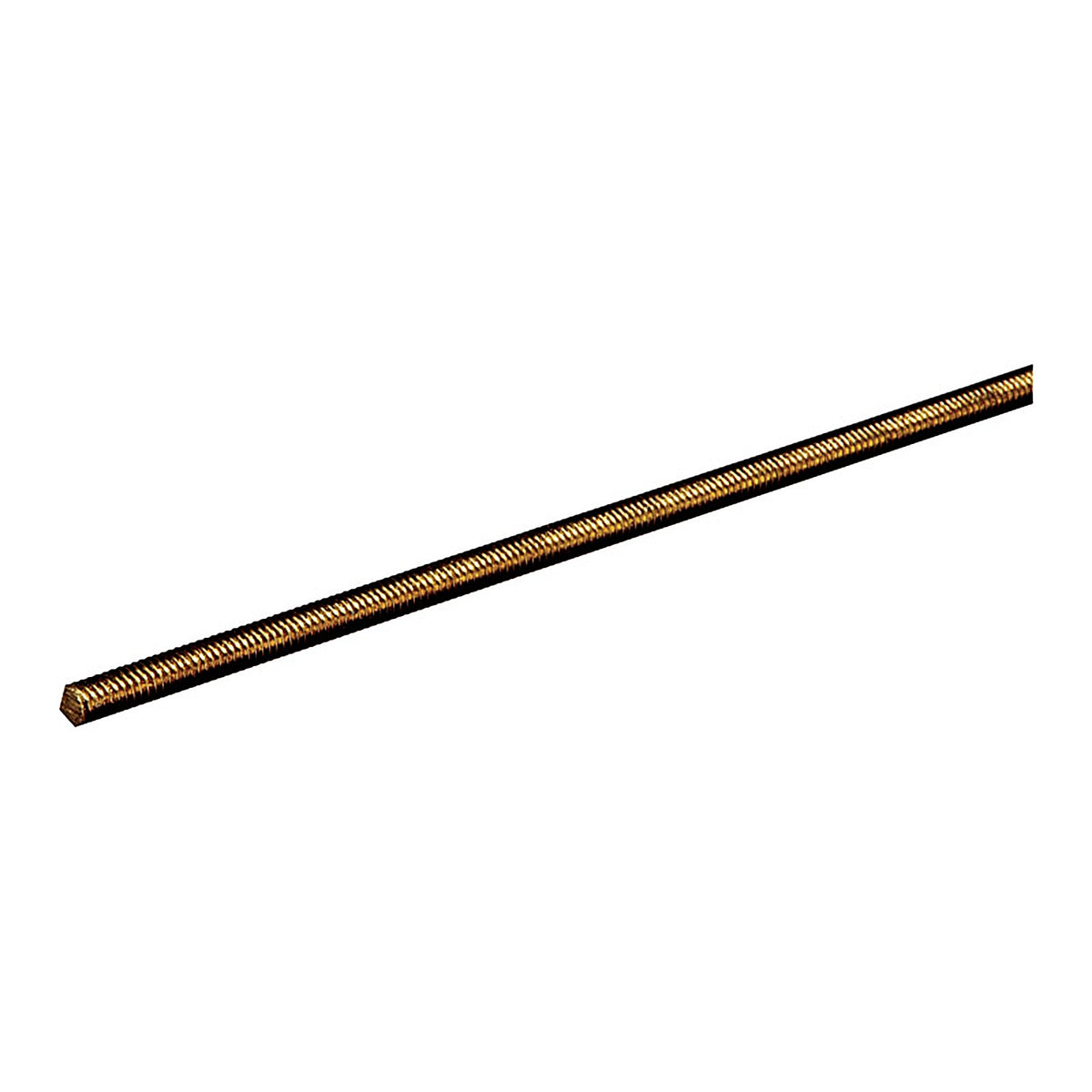 Steelworks - 11515 - 1/2 In. D X 12 In. L Threaded Brass Rod 1 Pack