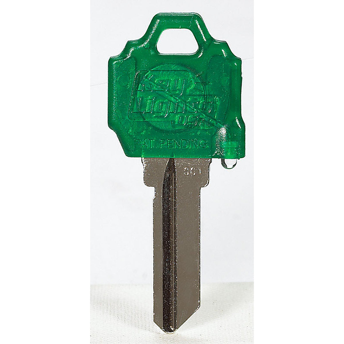 Giant Concepts Llc - SC1GREEN - Keylights Green Head House Key Blank w/Flashlight Sc1/1510 Single for Schlage/Bal