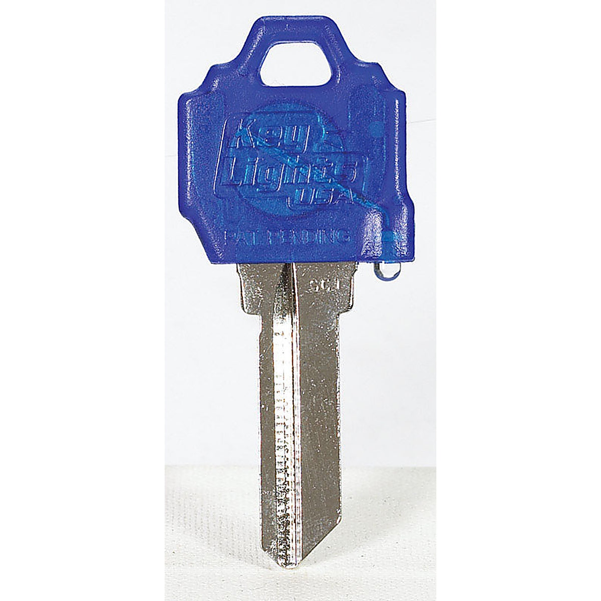 Giant Concepts Llc - SC1BLUE - Keylights Blue Head House Key Blank w/Flashlight Sc1/1510 Single for Schlage/Bald