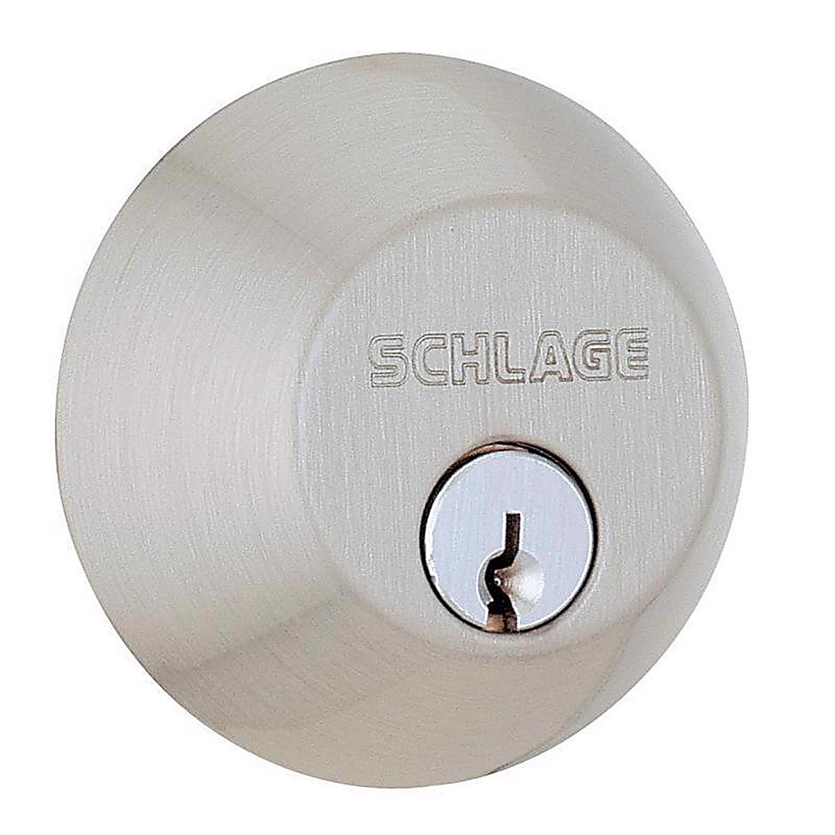 Schlage - B60 N G 619 - Satin Nickel Zinc Single Cylinder Deadbolt