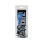Crawford 1851A Zinc Plated Silver Steel Peg Hook Assortment 47/Pack