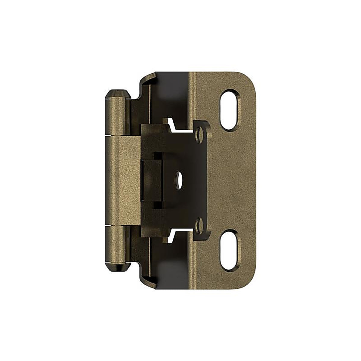 Amerock - BPR7550BB - 1-1/2 In. W X 2-1/4 In. L Burnished Brass Steel Self-Closing Hinge 2 Pack