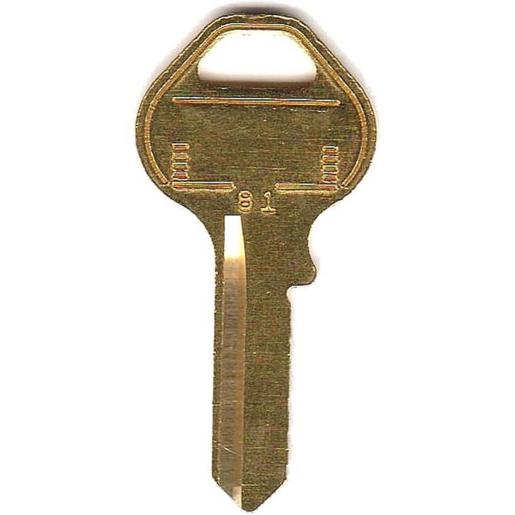 Master Lock - K81KMBOX - Pro Series House/Office Key Blank Single for Master Lock Silver