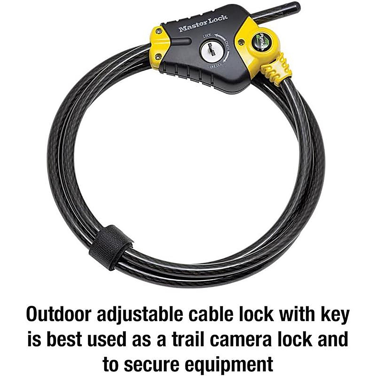 Master Lock - 8413DPF - Python 3/8 In. D X 72 In. L Vinyl Coated Steel Locking Cable
