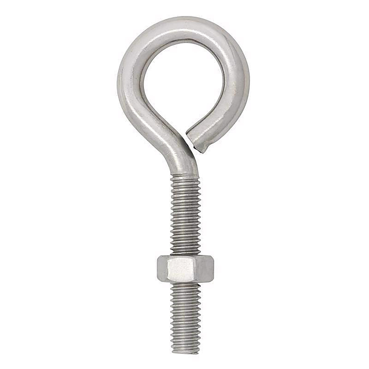 Hampton 02-3456-443 5/16 in. x 3-1/4 in. L Stainless Stainless Steel Eyebolt Nut Included