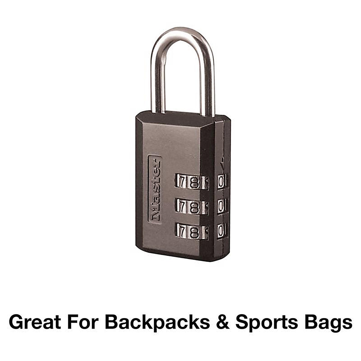 Master Lock - 647D - 1-3/16 In. W Steel 3-Dial Combination Luggage Lock