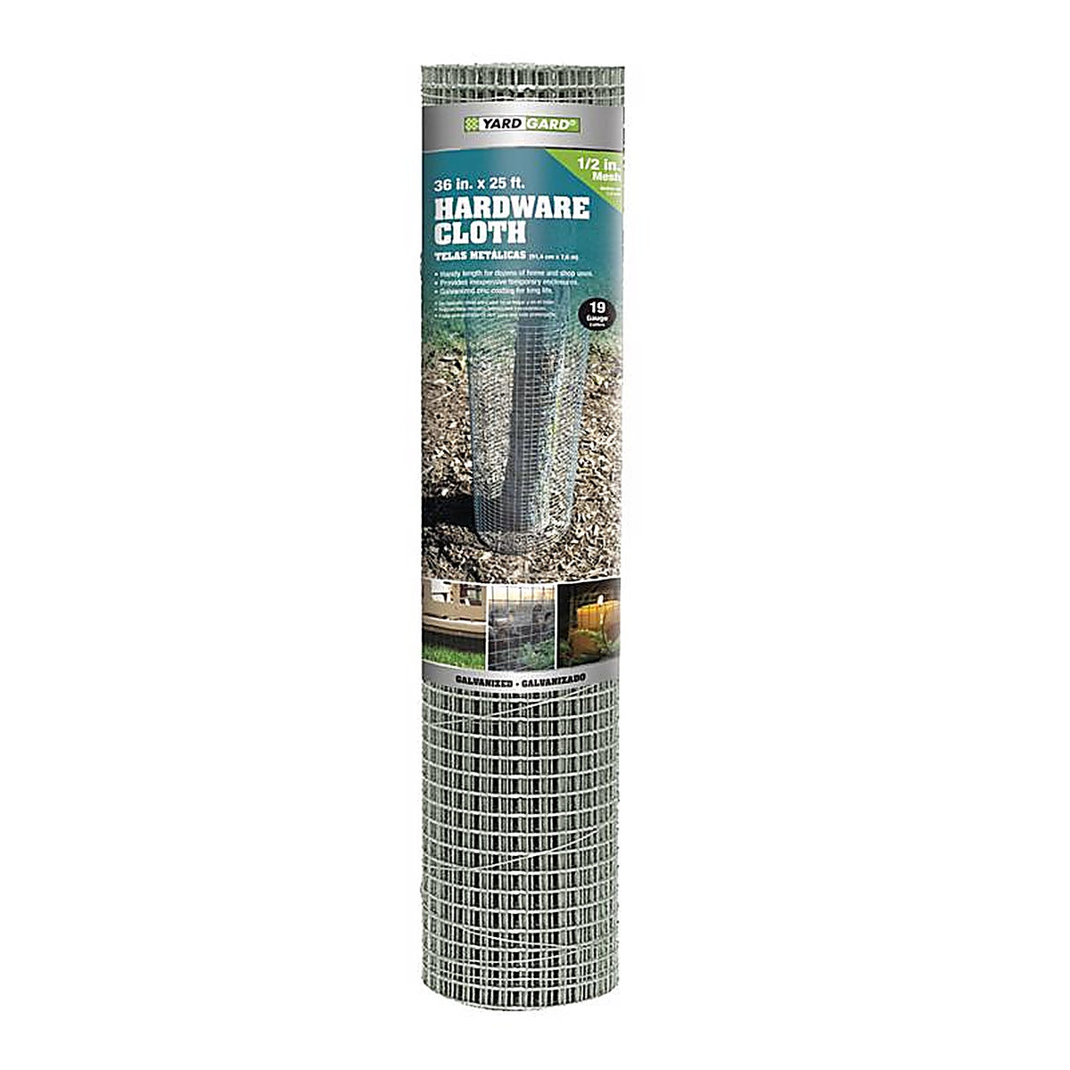 Garden Zone 133625 36 in. W x 25 ft. L Silver Steel Hardware Cloth 19 Ga.