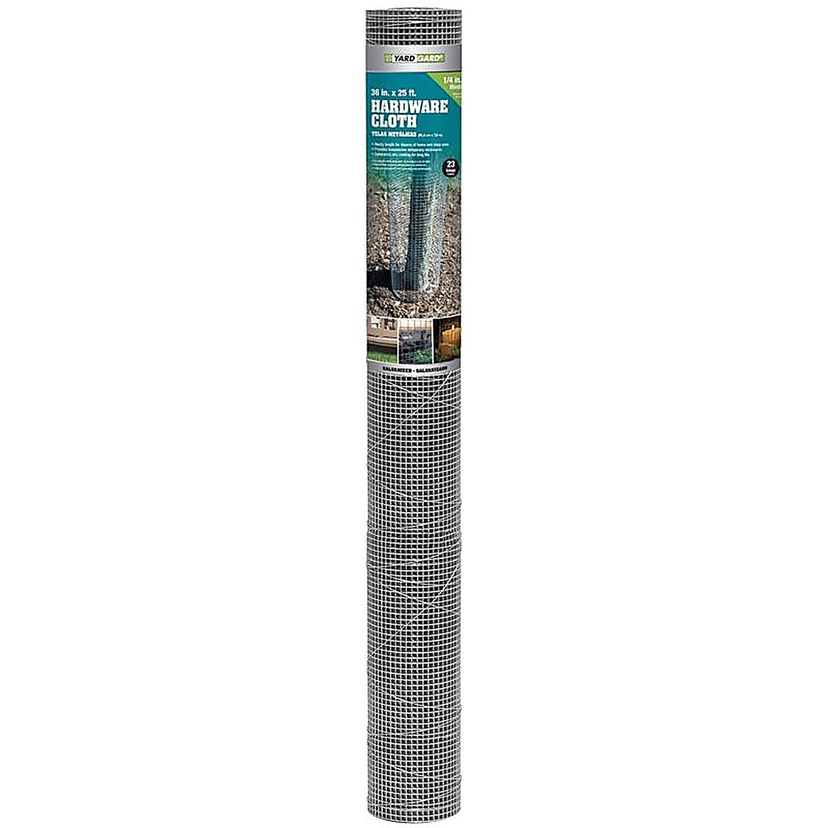 Garden Zone 143625 36 in. W x 25 ft. L Silver Gray Steel Hardware Cloth 23 Ga.