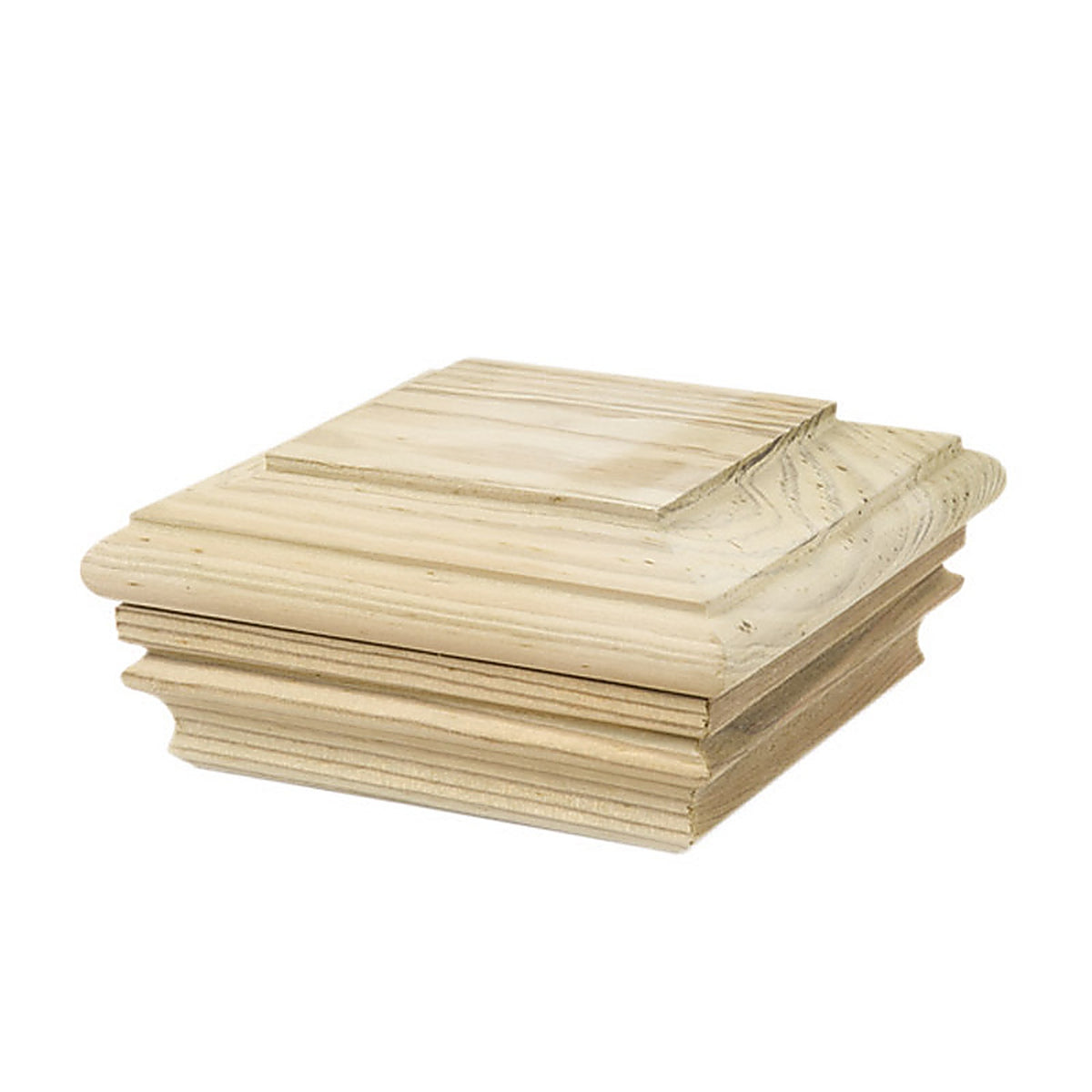Waddell - 226 - 4 In. H X 4 In. L Prefinished Brown Pine Exterior Post Top