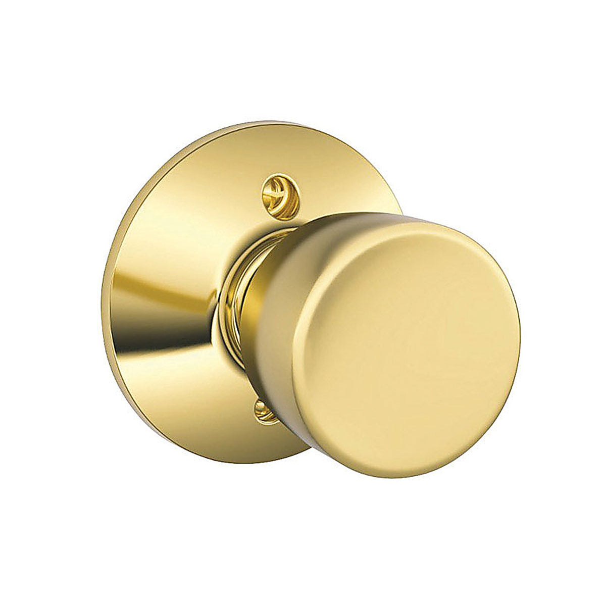 Schlage F170BEL605 Bell Bright Brass Dummy Knob Right or Left Handed