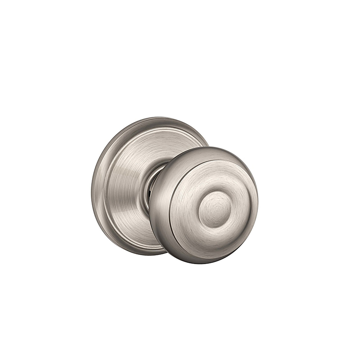 Schlage F10GEO619 Georgian Satin Nickel Passage Door Knob Right or Left Handed