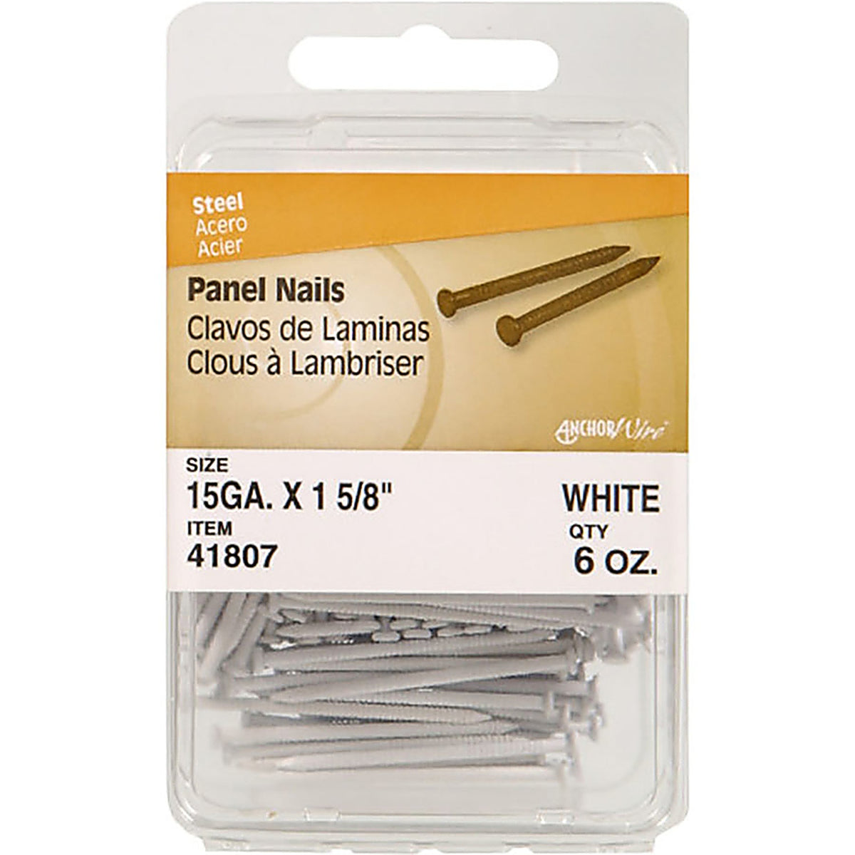 Hillman 41807 1-5/8 in. Panel Steel Nail Flat 6 oz.