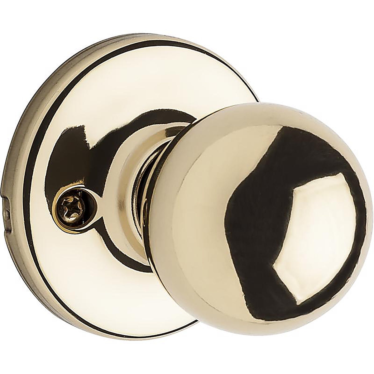 Kwikset 94880-367 Polo Polished Brass Dummy Knob Right or Left Handed