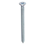 Hillman 80217 No. 10 x 2-1/2 in. L Phillips Flat Head Zinc-Plated Steel Sheet Metal Screws 100 1/Pack
