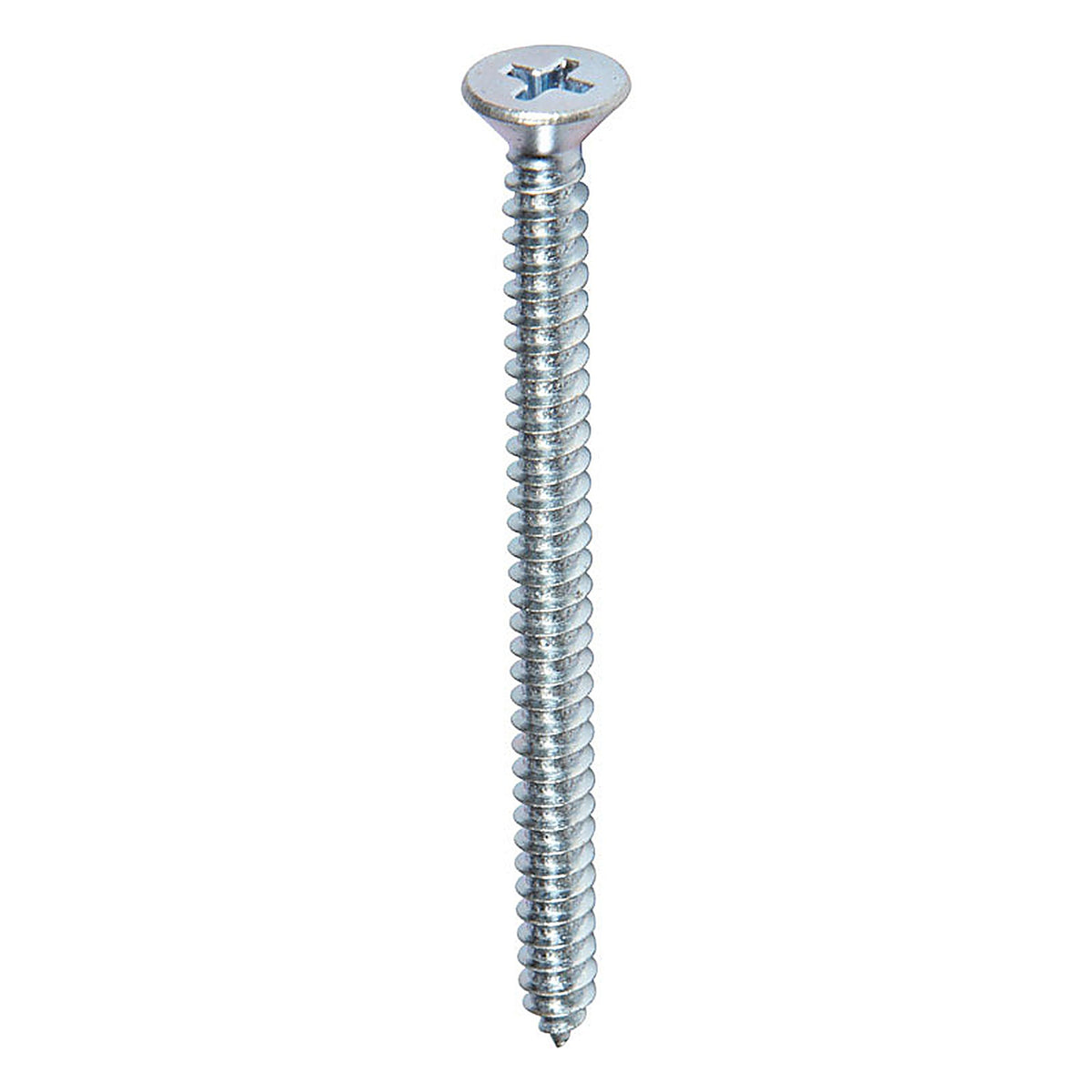 Hillman 80217 No. 10 x 2-1/2 in. L Phillips Flat Head Zinc-Plated Steel Sheet Metal Screws 100 1/Pack