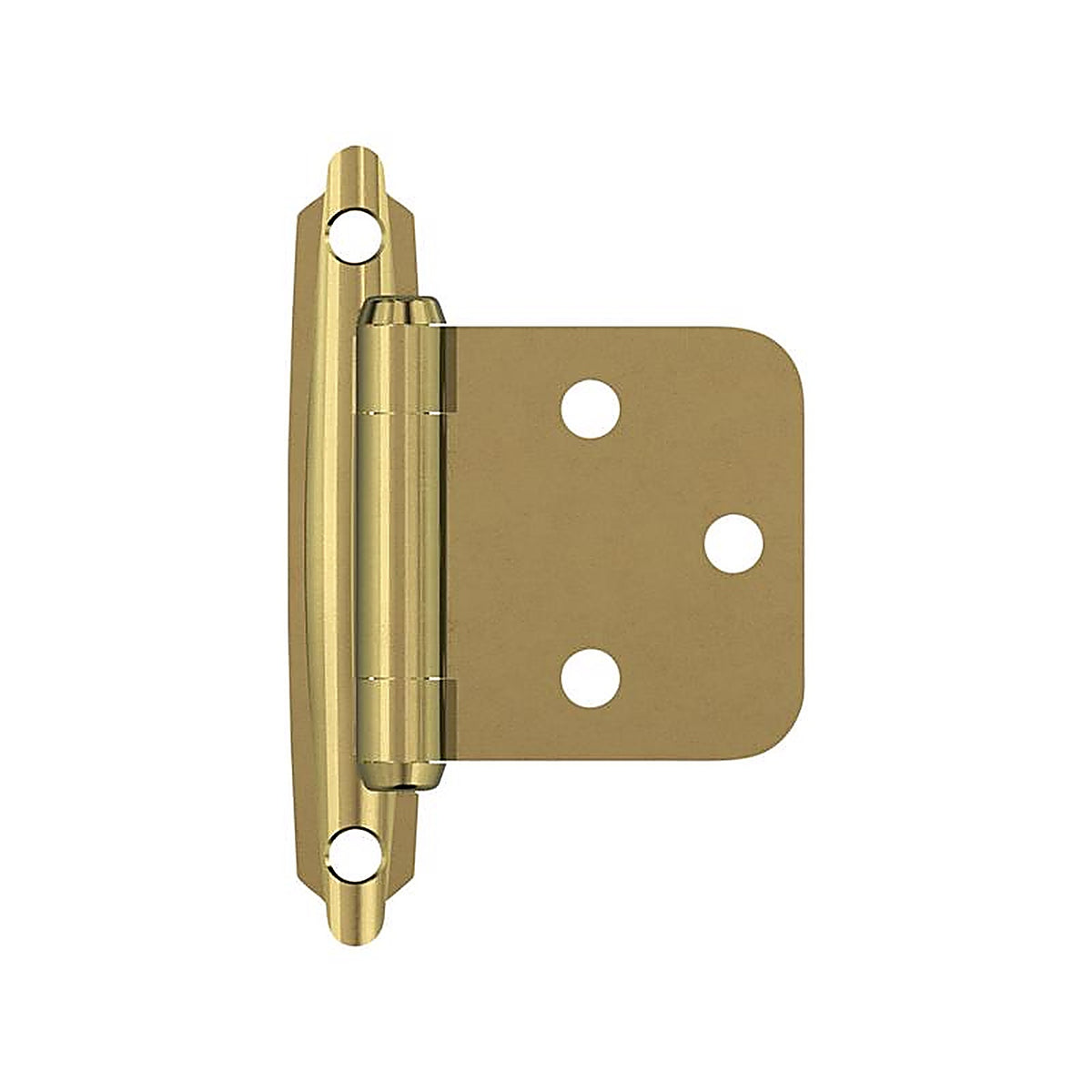 Amerock - BPR34293 - 1-13/16 In. W X 2-3/4 In. L Polished Brass Steel Self-Closing Hinge 2 Pack
