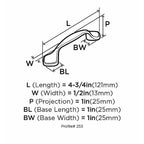 Amerock - 253G10 - Allison Traditional Arch Cabinet Pull 3 In. Satin Nickel Silver 1 Pack