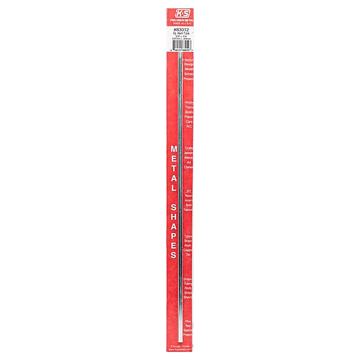 K&S - 83012 - 12 In. L Square Aluminum Tube