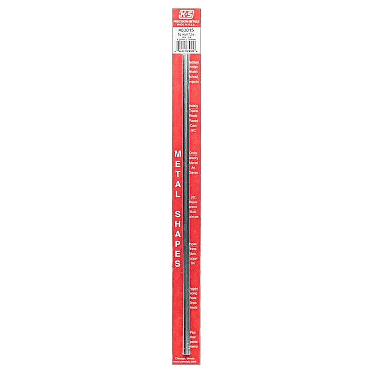 K&S - 83015 - 12 In. L Square Aluminum Tube