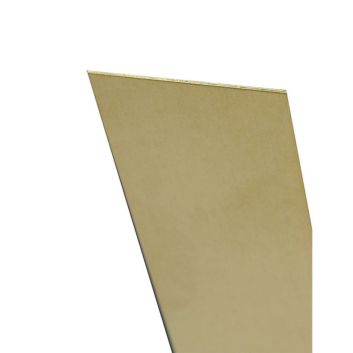 K&S - 16404 - 0.016 In. X 6 In. W X 12 In. L Mill Brass Plain Sheet Metal