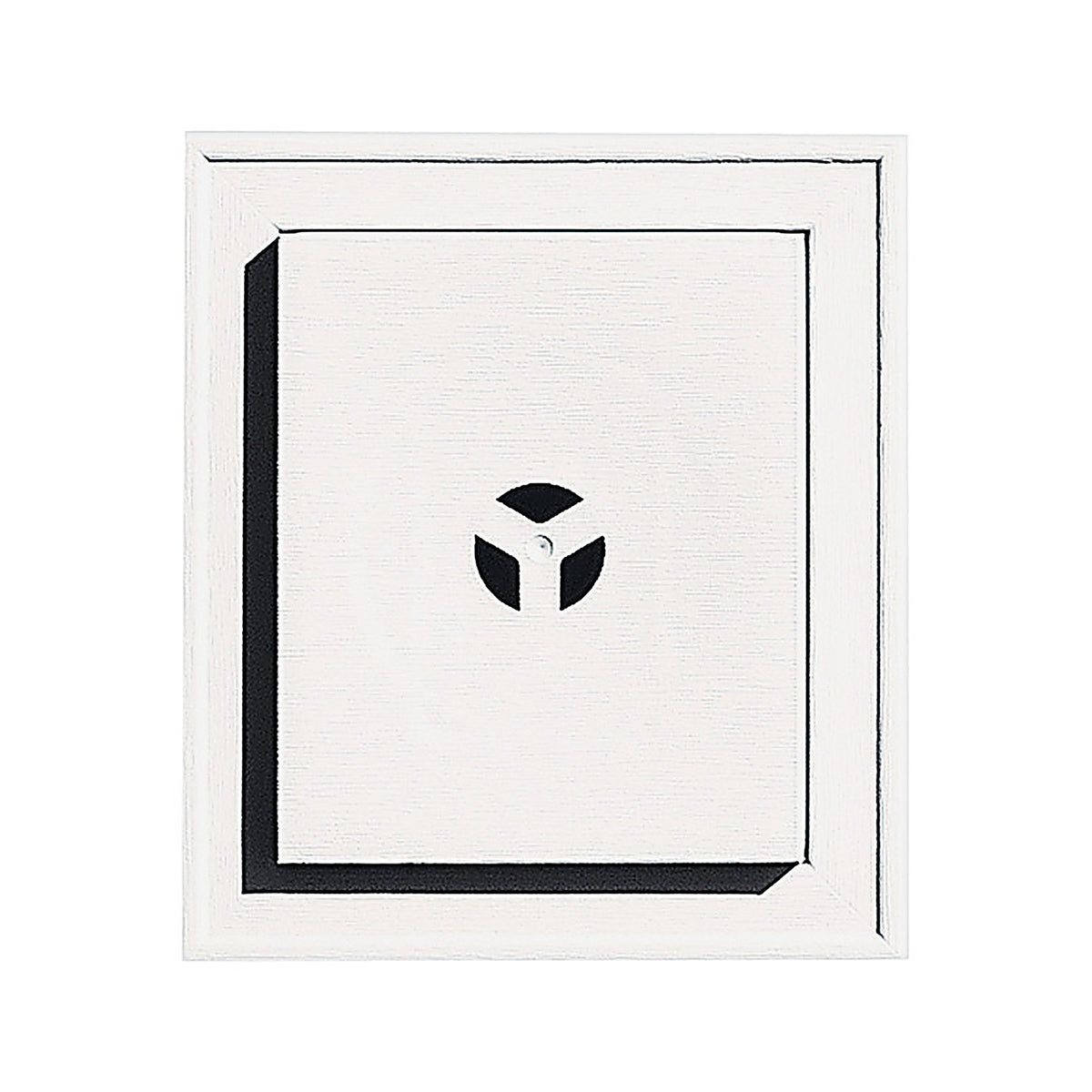 Builders Edge - 130010006117 - 12-1/8 In. H X 8 In. W X 1-5/8 In. L Prefinished White Vinyl Mounting Block