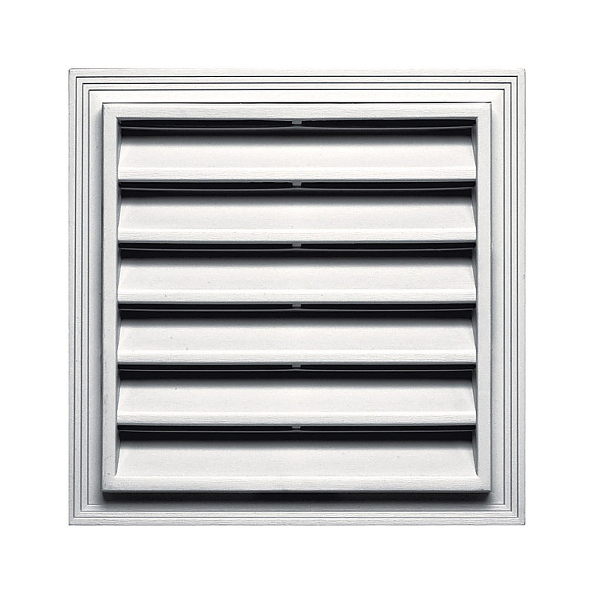 Builders Edge - 120051212117 - 12 In. W X 12 In. L Wood Grain White Plastic Wall Vent