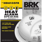 First Alert HD6135FB Hard-Wired w/Battery Back-up Ionization Heat Alarm
