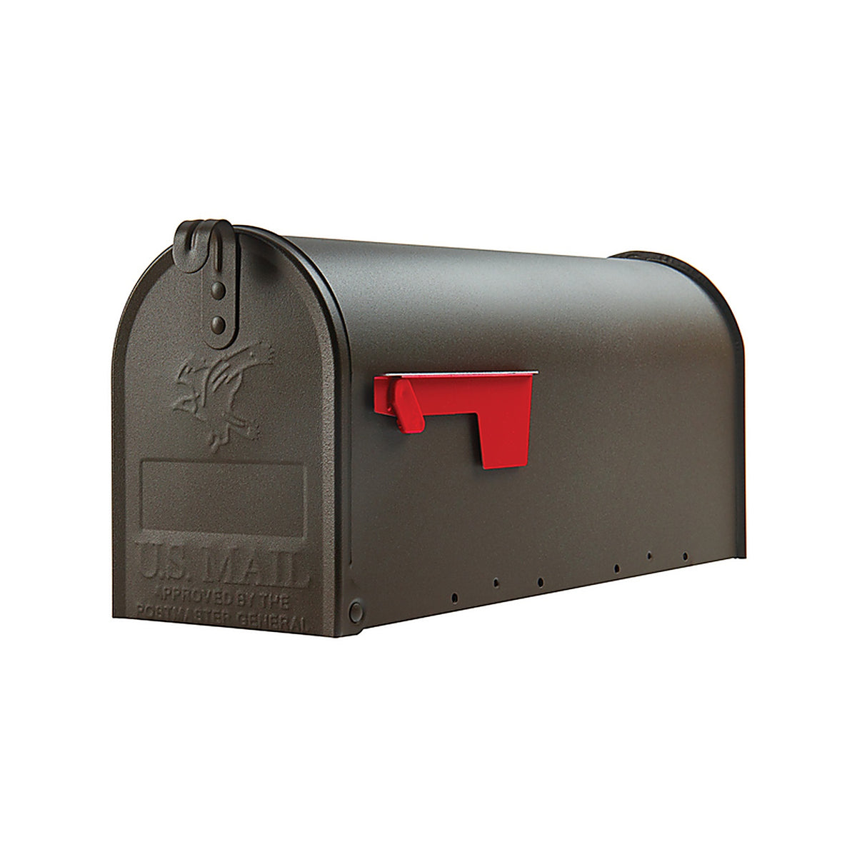 Gibraltar E1100BZ0 Elite Classic Galvanized Steel Post Mount Venetian Bronze Mailbox