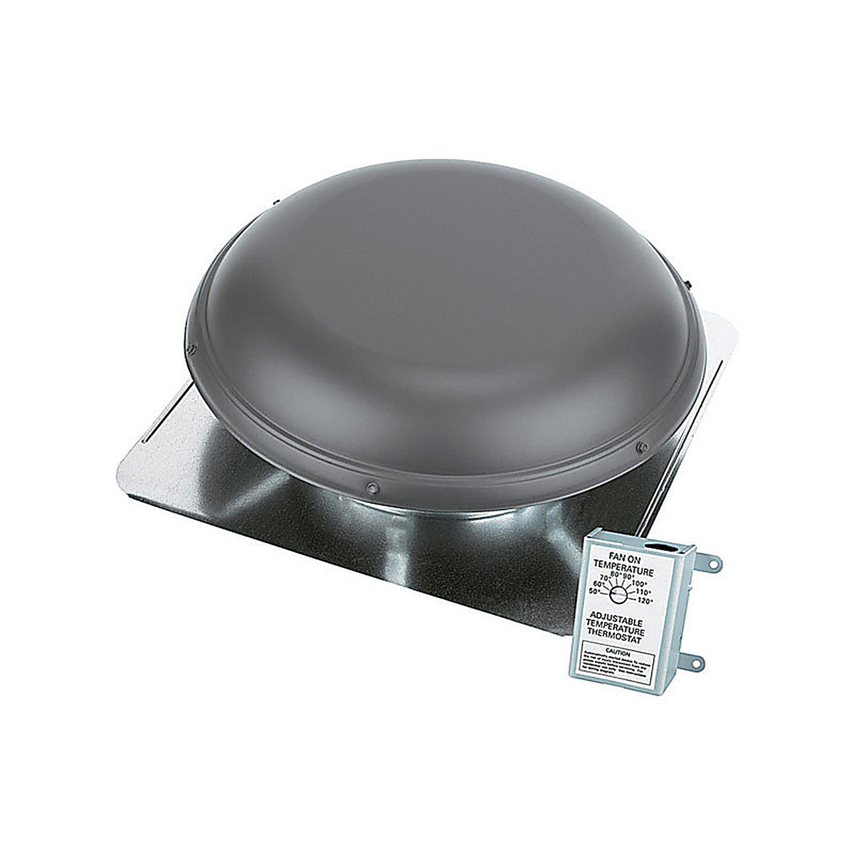 Air Vent - 53832 - 26.2 In. H X 25.5 In. W X 9 In. L X 14.5 In. D Brown Metal Power Roof Ventilator