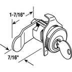 Prime-Line S4129 Nickel Steel Counter Clockwise Mailbox Lock