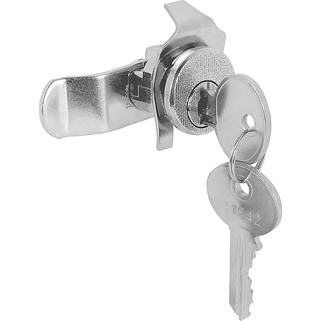 Prime-Line S4125 Brushed Nickel Steel Counter Clockwise Mailbox Lock