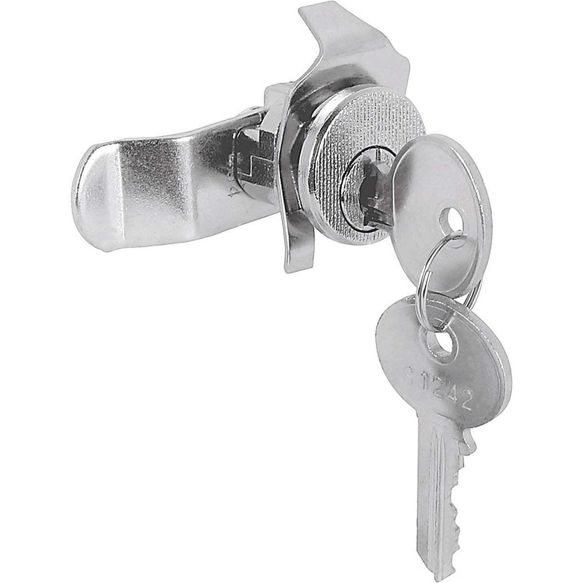 Prime-Line S4125 Brushed Nickel Steel Counter Clockwise Mailbox Lock