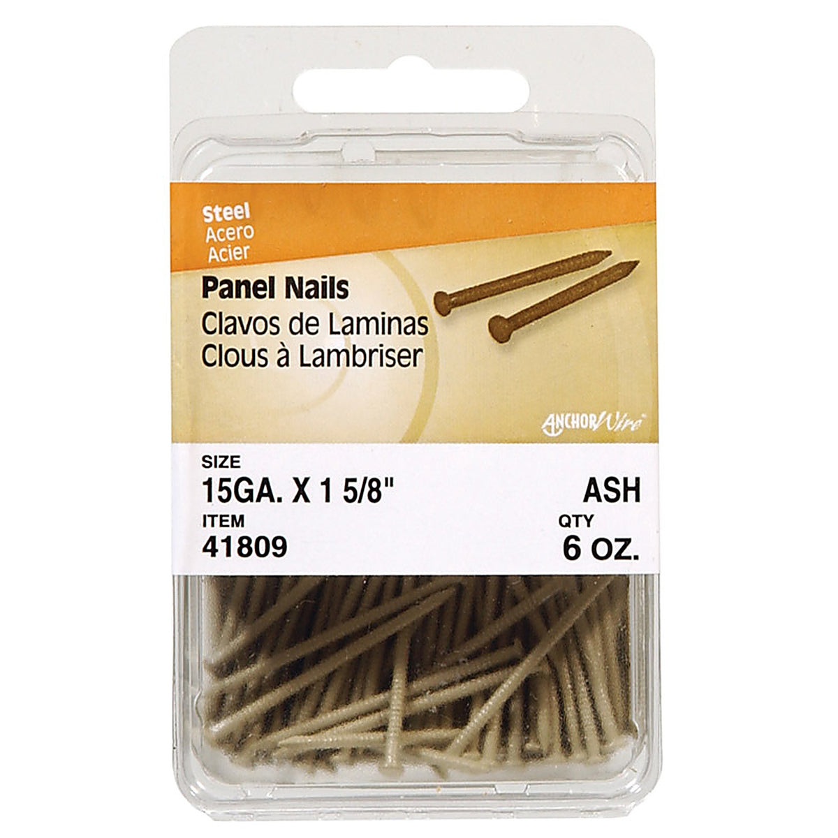 Hillman 41809 1-5/8 in. Panel Steel Nail Flat