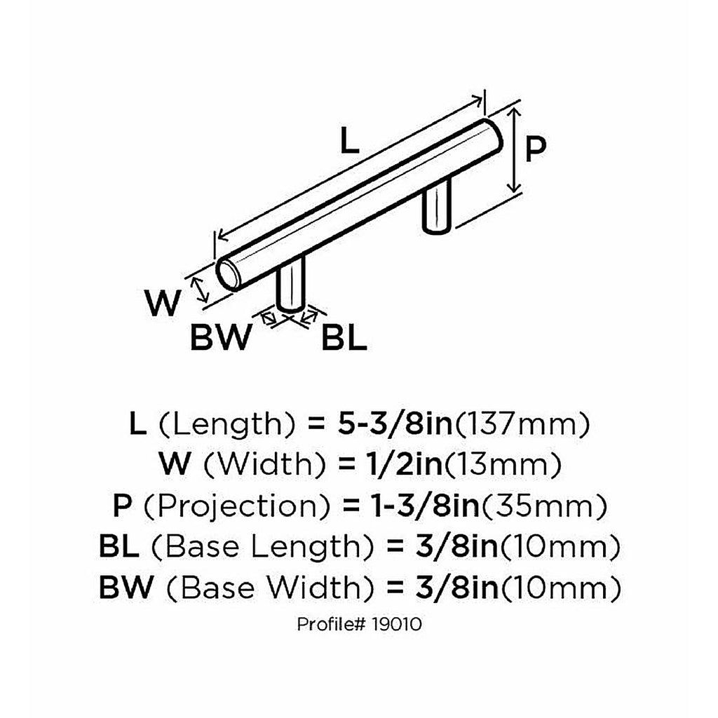 Amerock - BP19010SS - Contemporary Bar Cabinet Pull 3 In. Stainless Steel Silver 1 Pack