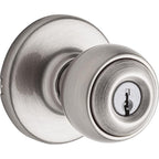 Kwikset 94002-872 Polo Satin Nickel Entry Knobs ANSI/BHMA Grade 3 1-3/4 in.