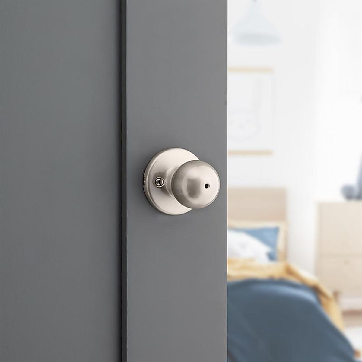 Kwikset - 93001-915 - Polo Satin Nickel Privacy Lockset 1-3/4 In.