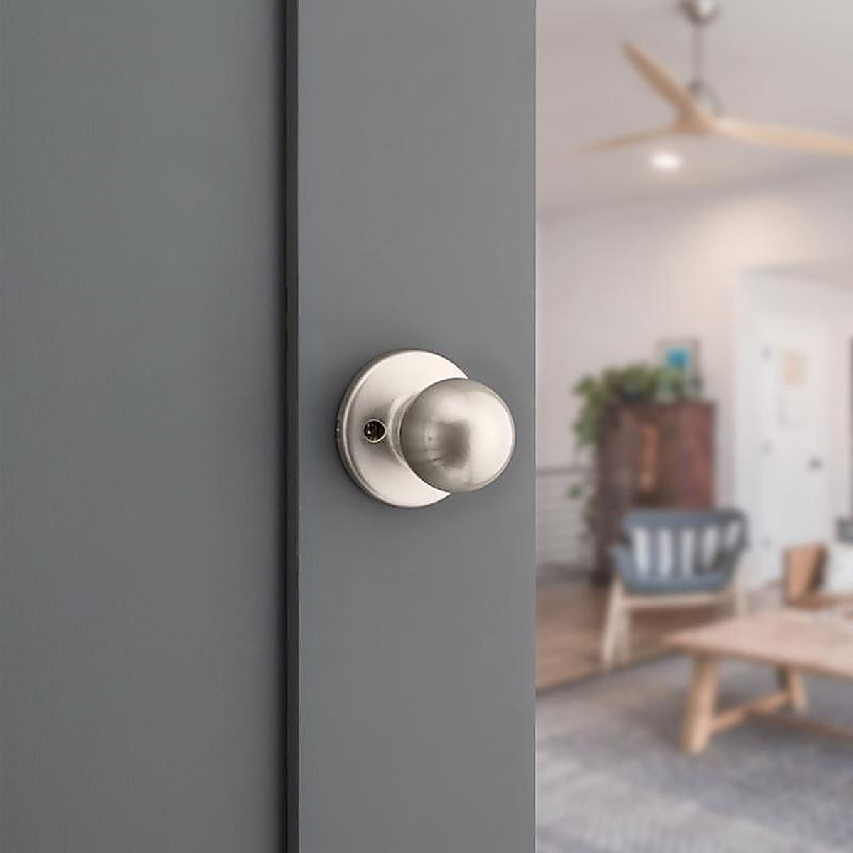 Kwikset - 92001-556 - Polo Satin Nickel Passage Lockset 1-3/4 In.