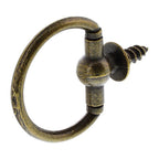 Hillman - 122214 - Antique Brass Gold Round Ring Hanger 2 Piece