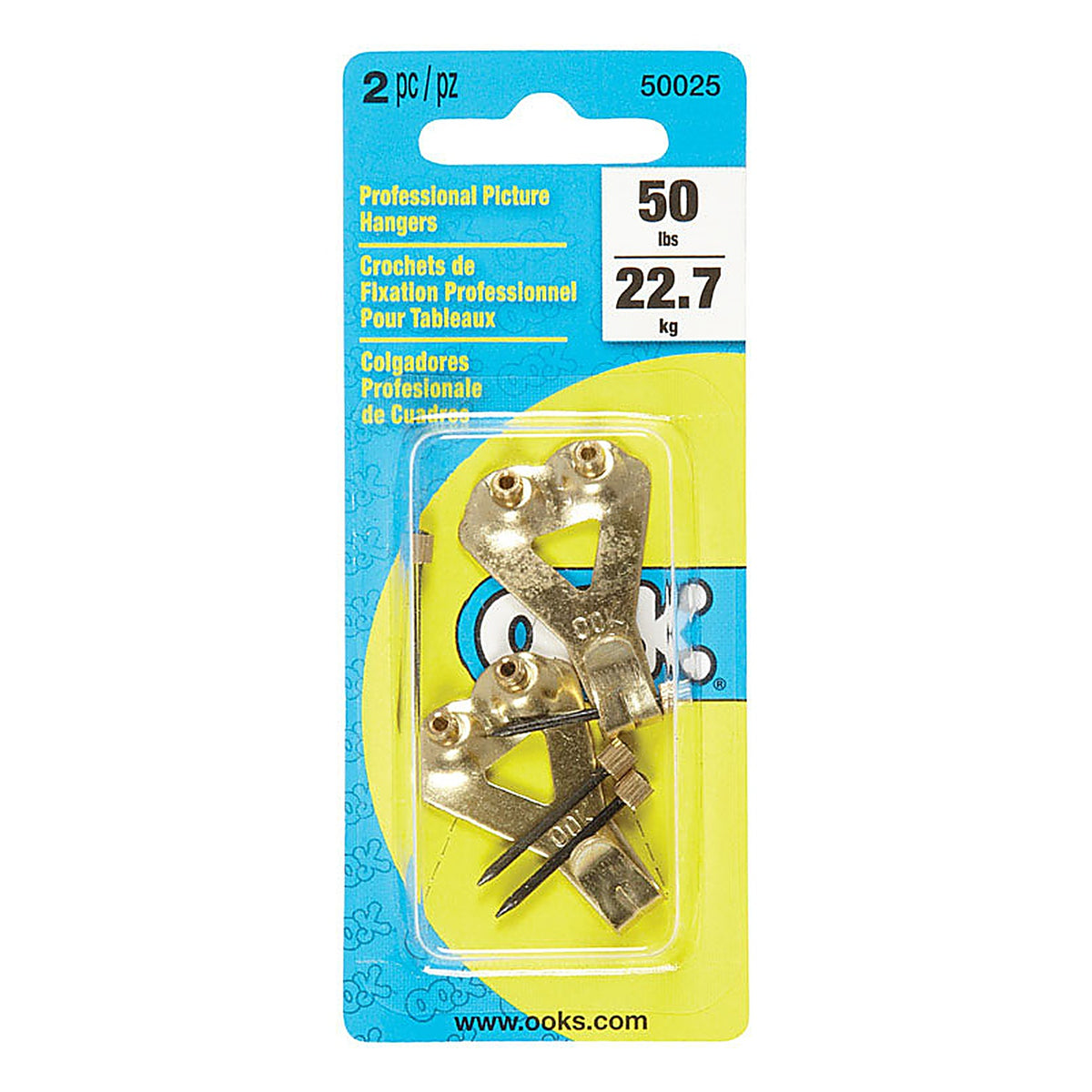 OOK 50025 Professional Picture Hanger 50 lb. 2/Pack